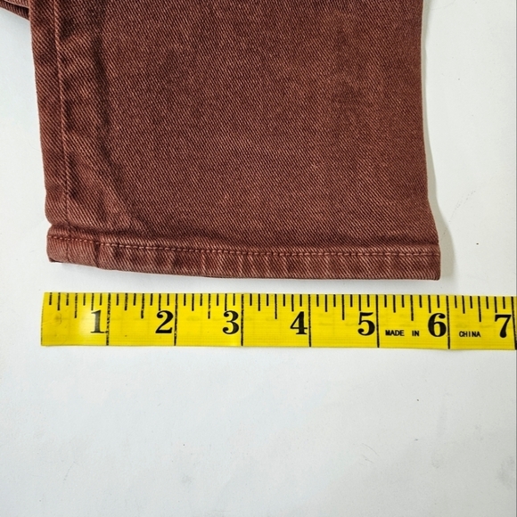 Paige Skyline Low Rise Skinny Jeans in Distressed Rust Size 28 - Picture 13 of 13